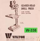 Wilton 24503 Drill Press, Operations and Repair Parts Manual
